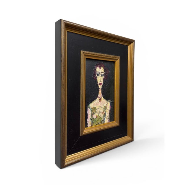 An original portrait by Georgian artist Levan Chichinadze depicting acclaimed Georgian actress Nino Gomarteli. The artist...