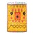 Saffron Colored Moroccan Carpet With Tribal Geometric Design 4'4"x6'6" For Sale
