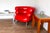 Metal Vintage Red Leather Lounge Chair by Eileen Gray, 1980s For Sale - Image 7 of 18