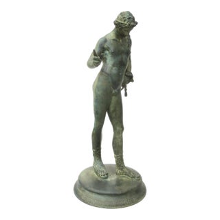 Grand Tour Bronze of Narcissus Circa 1870s For Sale