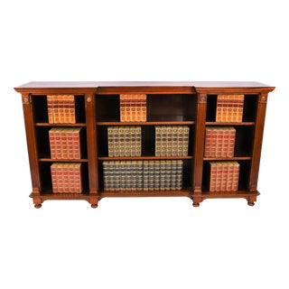 Antique Victorian Ormolu-Mounted Walnut Open Bookcase, 19th Century For Sale