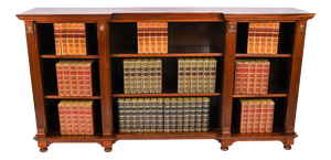 Antique Victorian Ormolu-Mounted Walnut Open Bookcase, 19th Century