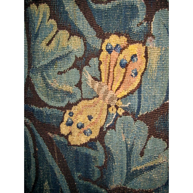 Mid 16 Century Flemish Cabbage Leaves Tapestry Verdure With a Dragon For Sale - Image 11 of 12