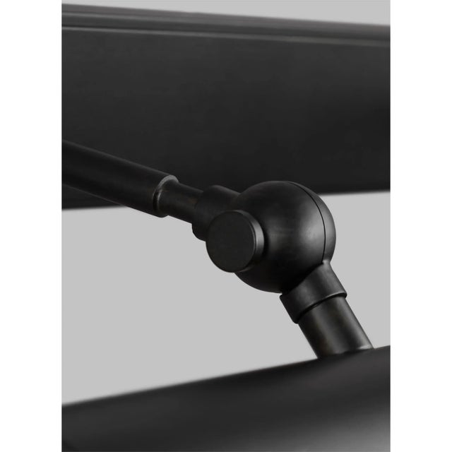 Mid-Century Modern Chapman & Myers by Visual Comfort Studio Kenyon 24" Picture Light, Aged Iron For Sale - Image 3 of 4