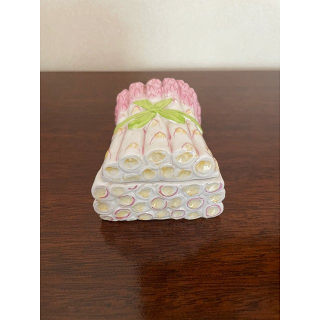 Mediterranean 1960s Small Italian Ceramic Asparagus Box For Sale - Image 3 of 7