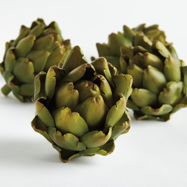 Early 21st Century Faux Artichokes 4.5" St/6 For Sale - Image 5 of 6