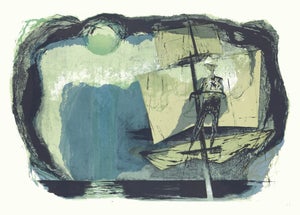 1968 "Moby Dick" Lithograph by Benton Spruance "The Spirit-Spout"