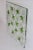 1980s Murano Hand Cast "Colato" Glass Tile with Green Leaves Details. Designed by Federica Marangoni for ITRE. Dimensions:...