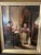 Mid 20th Century Framed Oil on Board "Grandmother Teaching Grandson How to Knit", Mid-20th Century For Sale - Image 5 of 7