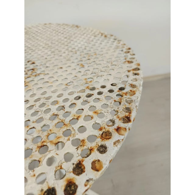 Perforated Metal Garden Table, 1920s For Sale - Image 11 of 13