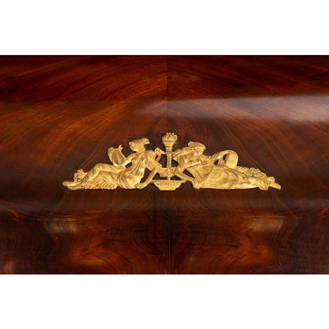 French Restauration Antique Mahogany Cylinder Roll-Top Desk Circa 1830 For Sale - Image 10 of 18