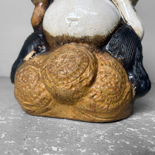 Black Shōwa Era Tanuki Daikokuten Statue, Japan, 1980s For Sale - Image 8 of 13