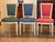 French 1950s Set of Six Directoire Style Dining Chairs For Sale - Image 3 of 12