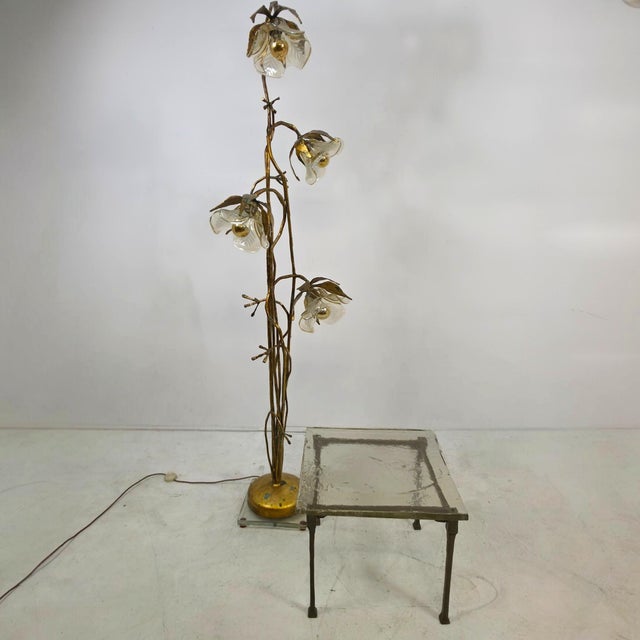 Murano Glass Floral Floor Light from Poliarte, Italy, 1960s For Sale - Image 9 of 9