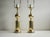 1960s Shiny Brass Table Lamps - Mid-Century Hollywood Regency - a Pair For Sale - Image 4 of 11
