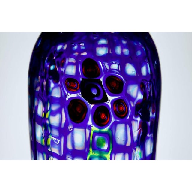 Vintage Murano Glass Vase with Murrine Romane by Carlo Scarpa, 1980 For Sale - Image 14 of 18