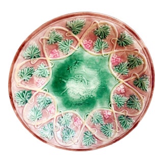 Late 19th Century Griffen Smith & Hill American Majolica Centerpiece Bowl For Sale