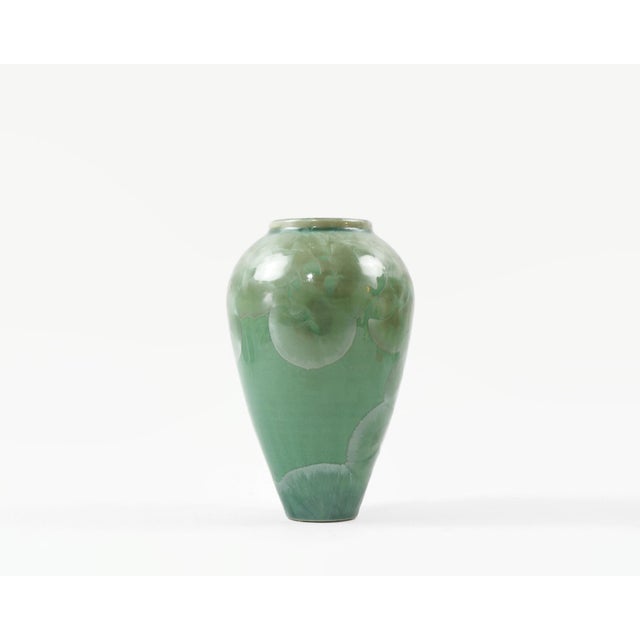 Contemporary 1980s Tim Marcotte Crystalline Glaze Studio Pottery Vase For Sale - Image 3 of 10