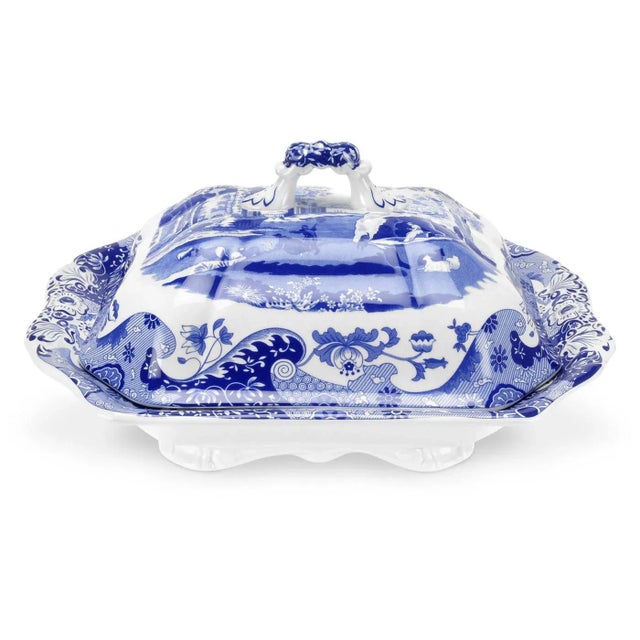 Spode Spode Blue Italian Covered Vegetable Dish 12" For Sale - Image 4 of 4