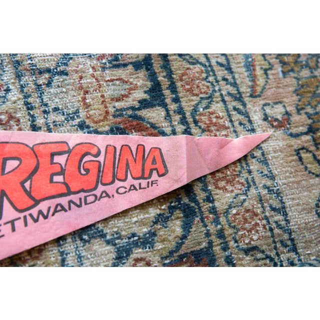 1970s Vintage Regina Etiwanda California Felt Flag For Sale - Image 5 of 6