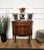 Very important, elegant and refined Italian commode buffet with great demi-lune shape design, attention to details in...