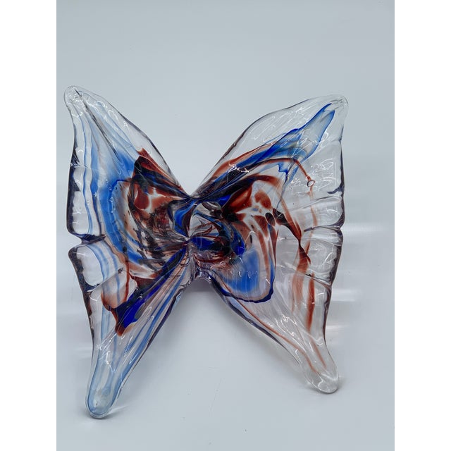 Glass Goldhagen Art Glass Butterfly For Sale - Image 7 of 7