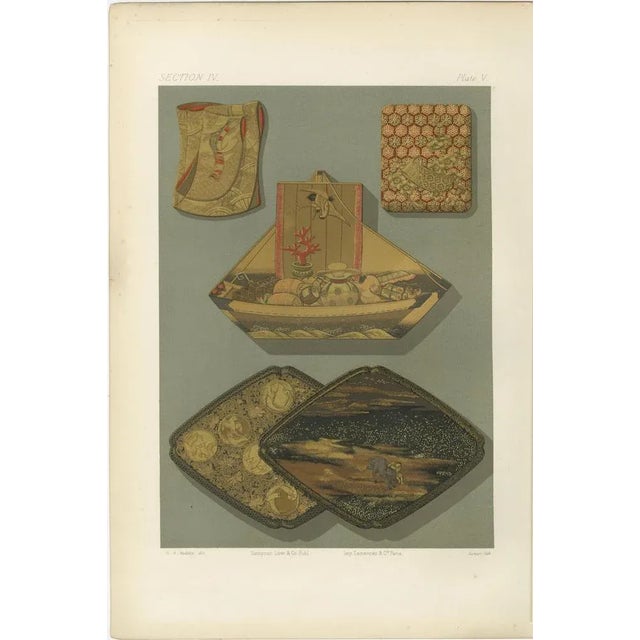 Japanese Lacquer and Inlay Boxes, 1880s, Paper For Sale - Image 9 of 10