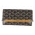 Gold Black Goyardine Monte Carlo Mini Clutch For Sale