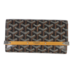 Gold Black Goyardine Monte Carlo Mini Clutch