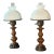 Vintage Oil-Lamp Style Table Lamps, Pair For Sale