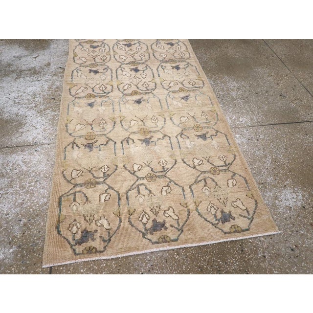 Cream Vintage Turkish Anatolian Rug For Sale - Image 8 of 10