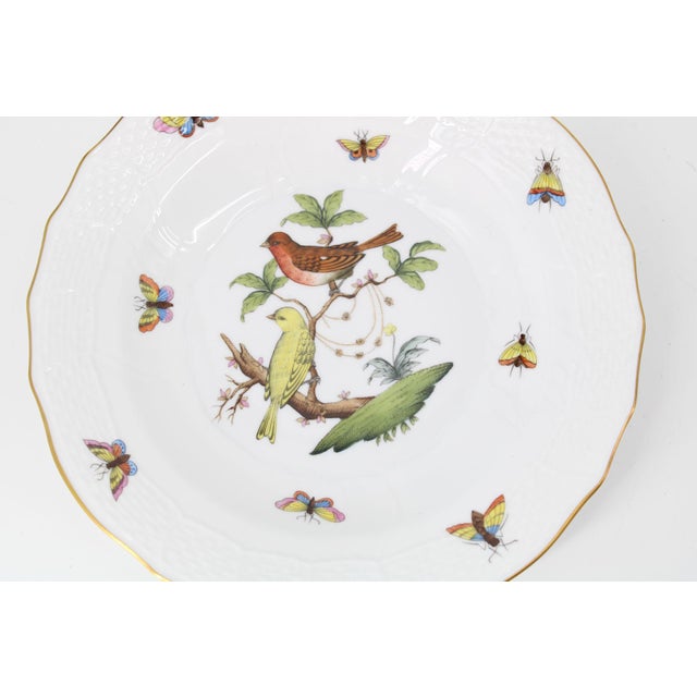 Asian Herend Rothchild Bird Rimmed Soup Bowl For Sale - Image 3 of 4