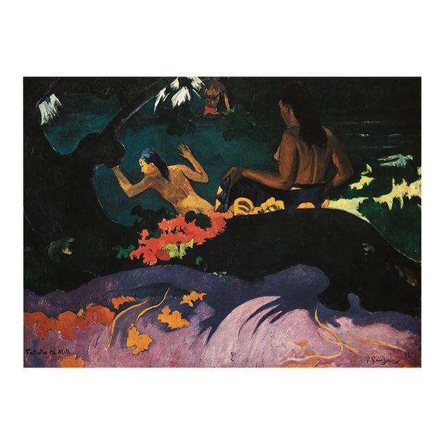 1977 After Paul Gauguin "Fatata Te Miti (By the Sea)", Full-Color Print For Sale