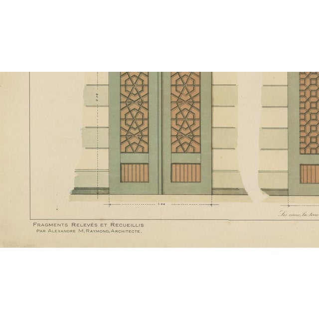 Paper Alexandre M. Raymond, Seljuk Geometric Door Designs of Konya, 1924, Paper For Sale - Image 7 of 11