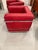 Pair Of. Chrome and Red Leather Club Chair in the Style of Le Corbusier For Sale - Image 4 of 13