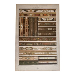 Antique French Decorative Painting Design Print, "La Peinture Décorative en France," 16th–18th Century
