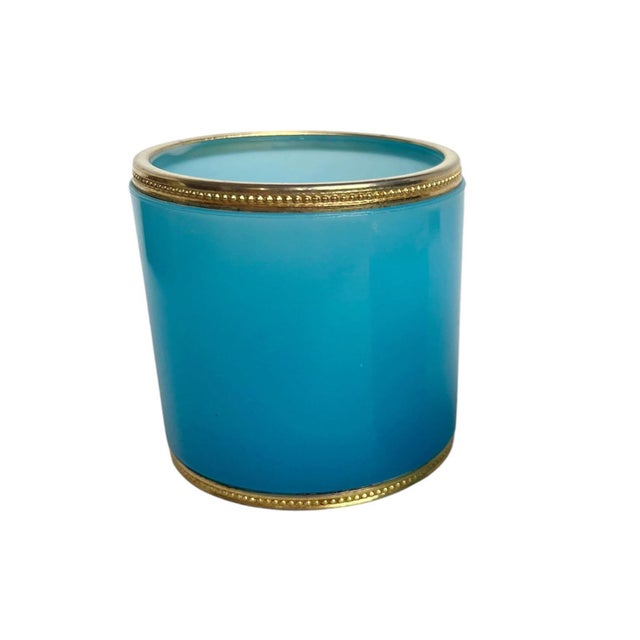 19th Century Italian Murano Blue Opaline Cups - A Pair For Sale In Dallas - Image 6 of 7