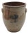Antique Blue Stoneware Crock Urn W. Handles For Sale