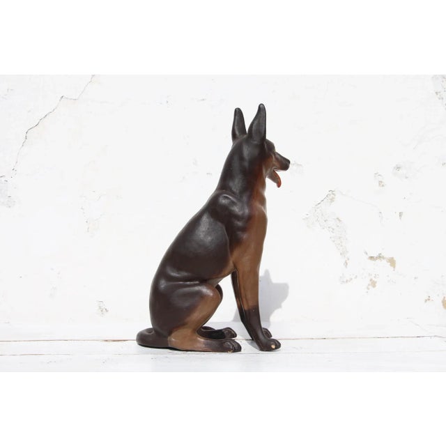 1940s German Shepherd Earthenware Figurine, Portuguese For Sale - Image 4 of 13