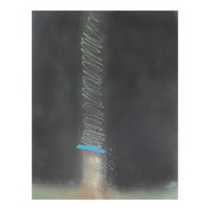 Vintage 1970s Abstract Light Beam Painting