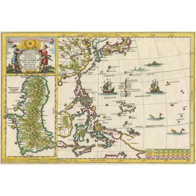 Title: Philippines, China, Japan & Korea – Jesuit Map with Guam Inset, Scherer c.1700 : This fascinating and richly...