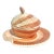 Mid 20th Century Mid Century Modern Fitz and Floyd Coquille Shell Plate & Lidded Bowl Chip and Dip Set For Sale