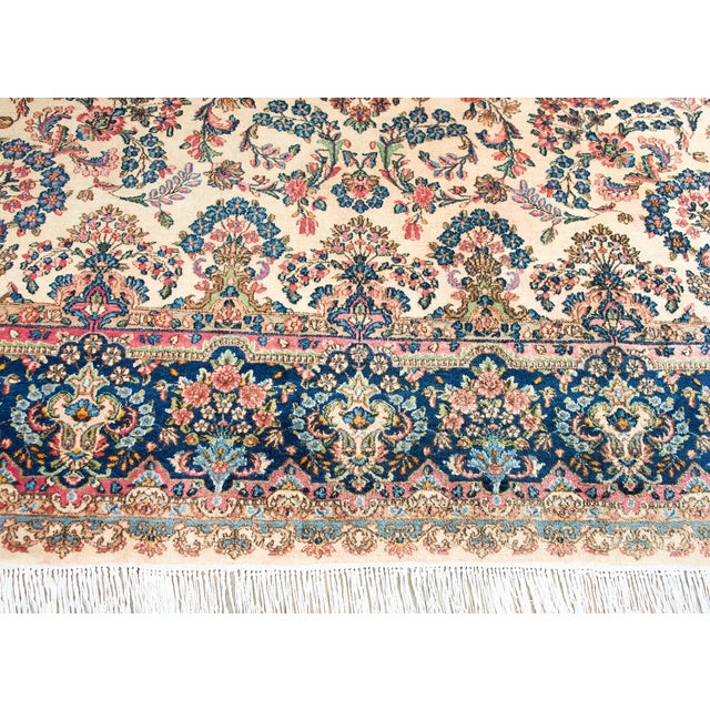 1930s Early 20th Century Persian Kirman Rug For Sale - Image 5 of 15