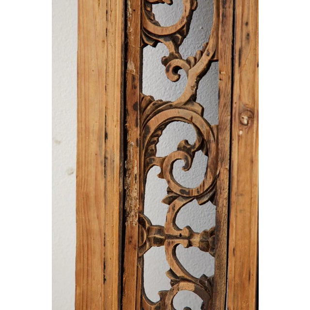 Chinese Qing Style Relief Carved Window Panel For Sale - Image 9 of 13