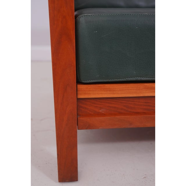 Thomas Moser Winward Cherry Leather Sofa For Sale - Image 10 of 18