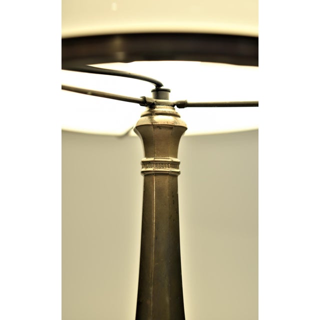 Swedish Grace Copper and Hand Blown Glass Table Lamp, 1920s For Sale - Image 3 of 10