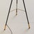 White 1950s Italian Tripod Floor Lamp with White Lacquered Shade For Sale - Image 8 of 9