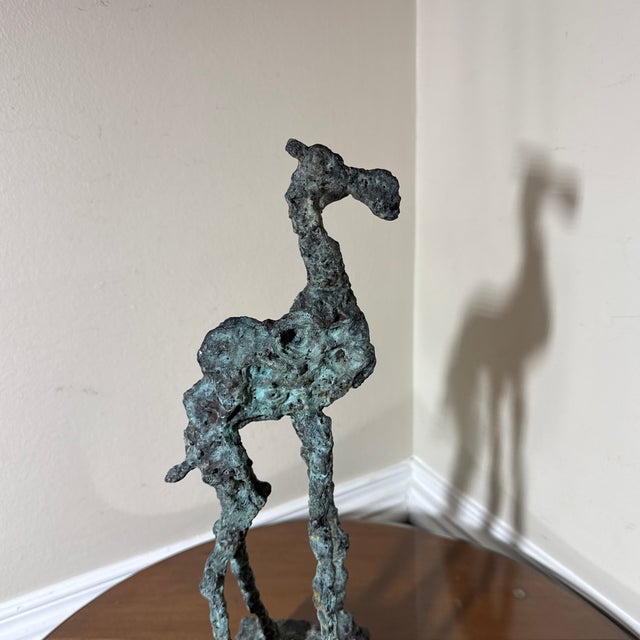 Early 21st Century Early 21st Century Bronze Artist Made Brutalist Style Camel Sculpture For Sale - Image 5 of 9