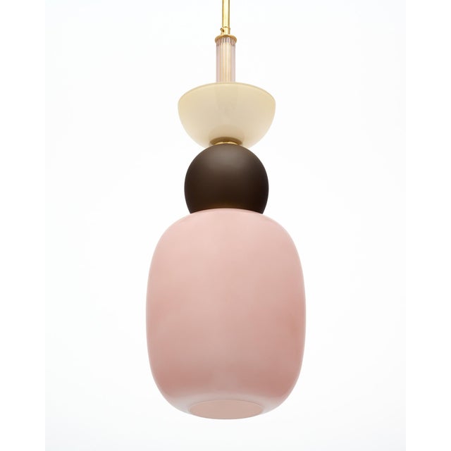Pink Murano Glass Pendant Lights For Sale - Image 4 of 9