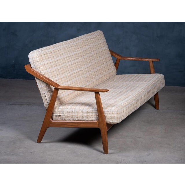 Wood Teak Sofa attributed to H. Brockmann-Petersen for Randers Møbelfabrik, 1960s For Sale - Image 7 of 11